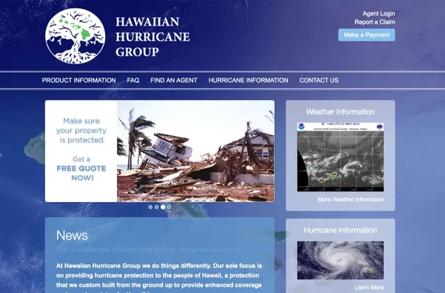 hawaiianhurricanegroup.com website