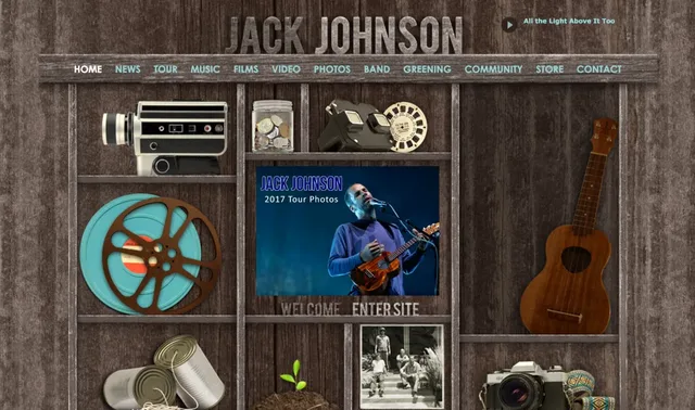 jackjohnsonmusic.com website